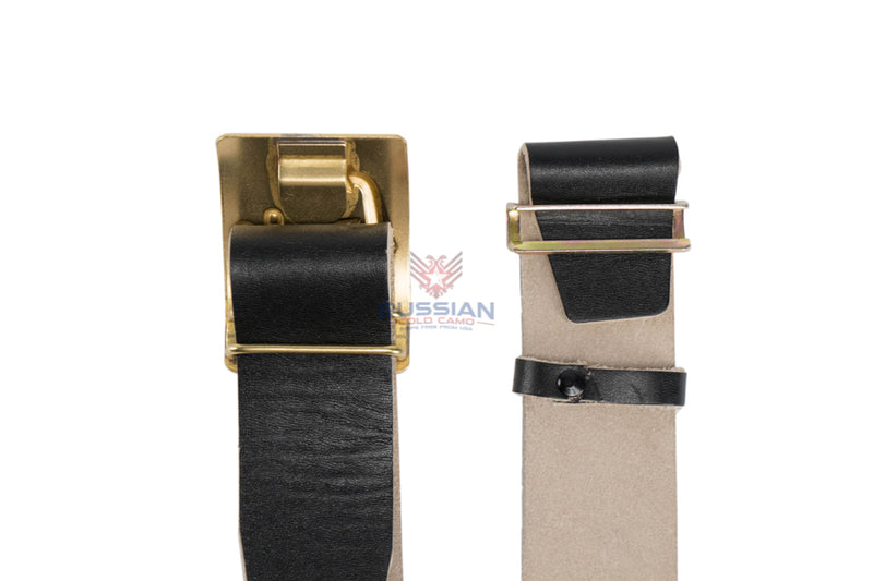 Russian Army Marine Leather Belt Black