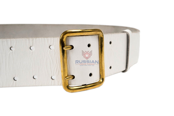 Russian Army Ceremonial Leather Belt White