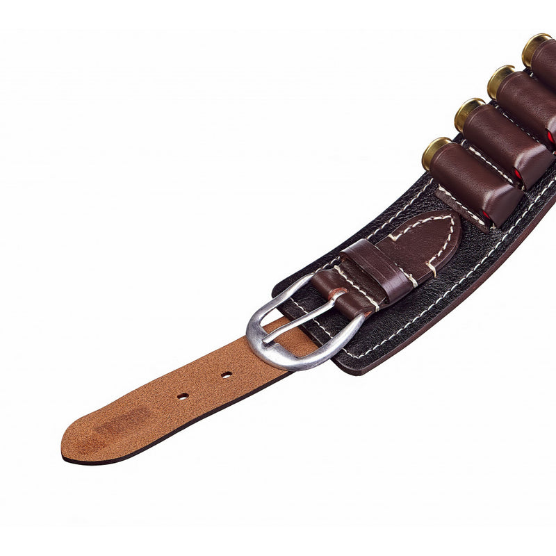 Stich Profi Western Open Cartridge Belt (12-16 Gauge) Leather Black
