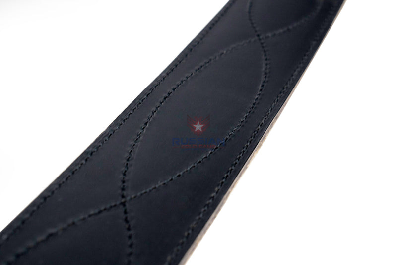 Russian Army Military VDV Emblem Leather Belt Black