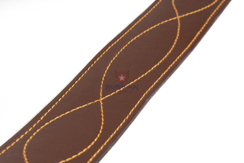 Russian Army Military Air Force Emblem Leather Belt Brown