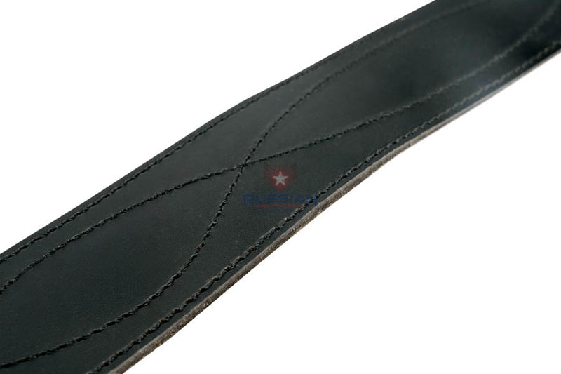 Russian Army Military Fleet Emblem Leather Belt Black