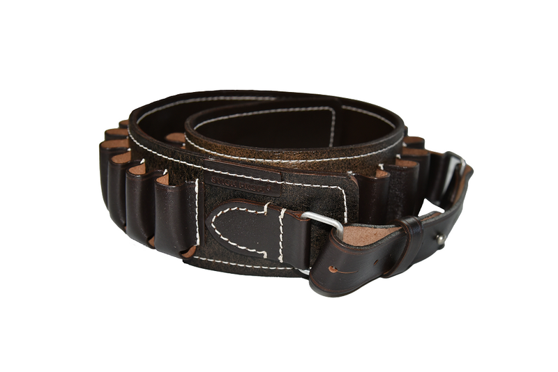 Stich Profi Western Open Cartridge Belt (12-16 Gauge) Leather Black