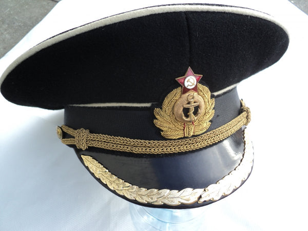 USSR Ceremonial Navy Officer Cap Dark