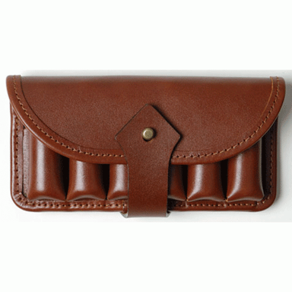 Stich Profi Taiga Extra Pouch For 6 Rounds (12-16 Gauge) Leather Brown