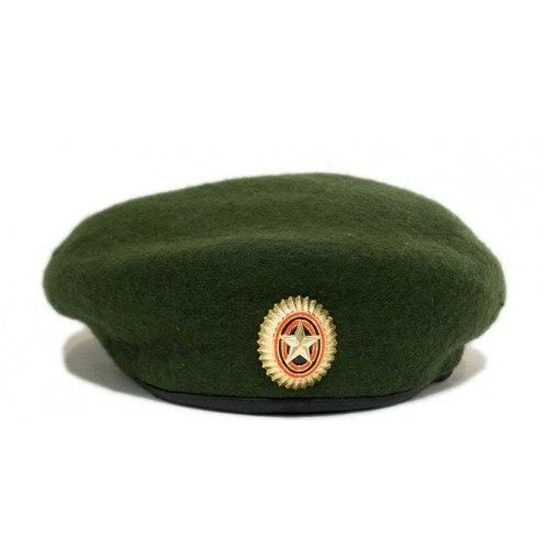 Russian Army Beret With Star Olive