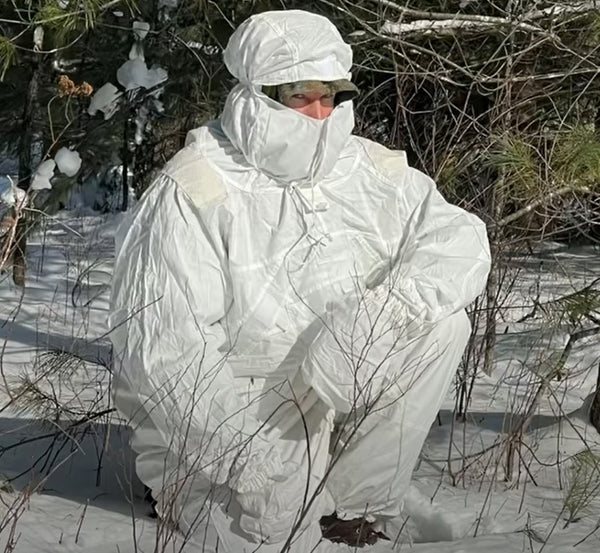Russian Army 6sh119 Ratnik Snow Masking Suit With Jacket, Pants, and Gloves
